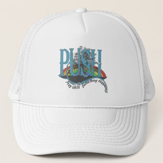 Bid tot iets gebeurt trucker pet (Voorkant)