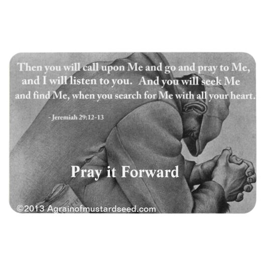 Bid tot Mij Bijbelcitaat Magneet (Horizontaal)