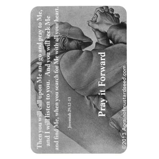 Bid tot Mij Bijbelcitaat Magneet (Verticaal)