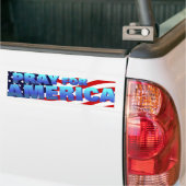 Bid voor Amerika 5 Bumpersticker (Op Truck)