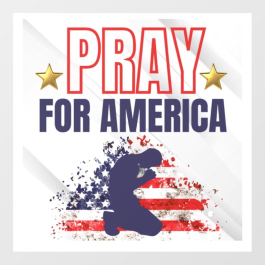 Bid voor Amerika Raamsticker (Vel)