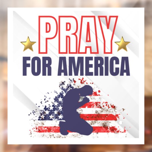 Bid voor Amerika Raamsticker (Vel 2)