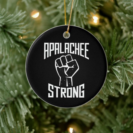 Bid voor Apalachee High School Sterk Keramisch Ornament (Boom)