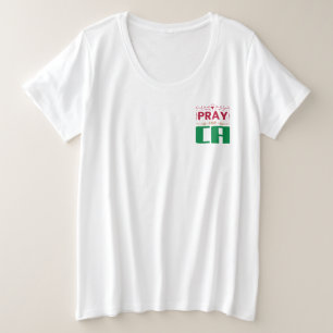 Bid voor CA: Samen in gebed voor CA Grote Maat T-shirt