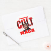 Bid voor Cult MAGA Ronde Sticker (Envelop)