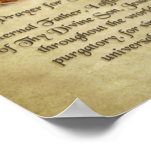 Bid voor de arme zielen in het ziekenhuis. poster (Hoek)