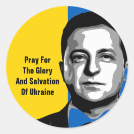 Bid voor de glorie en de redding van Oekraïne Ronde Sticker