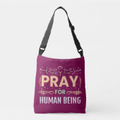 Bid voor de mens crossbody tas (Voorkant)