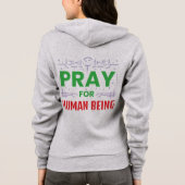 Bid voor de mens hoodie (Achterkant)