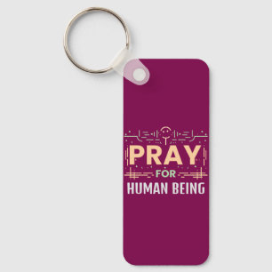 Bid voor de mens sleutelhanger