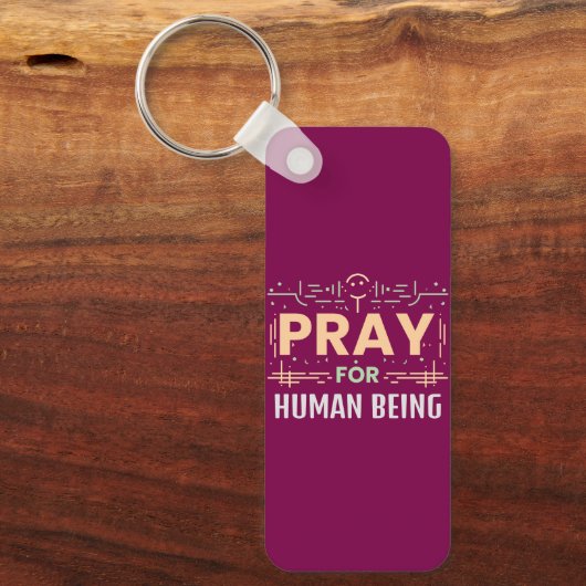 Bid voor de mens sleutelhanger (Voorkant)