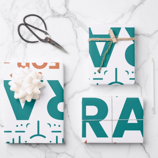 Bid voor de mensheid inpakpapier vel (Voorkant)