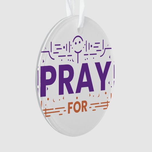 Bid voor de mensheid ornament (voorkant)