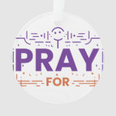 Bid voor de mensheid ornament (voorkant)