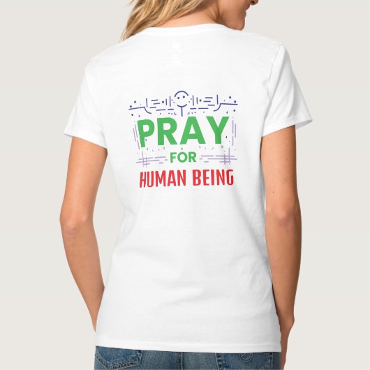 Bid voor de Mensheid T-shirt (Achterkant)
