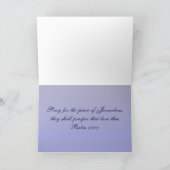 Bid voor de Vrede van Jeruzalem - Wenskaart Kaart (Binnen)