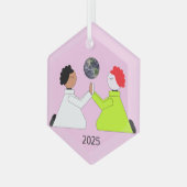 Bid voor de wereld: Lavendel Glas Ornament (Voorkant links)