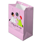 Bid voor de wereld: Lavendel Medium Cadeauzakje (Voorkant Gekanteld)