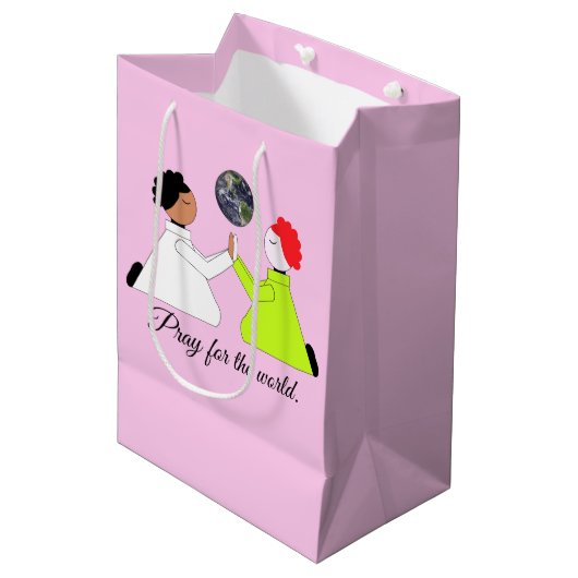 Bid voor de wereld: Lavendel Medium Cadeauzakje (Voorkant Gekanteld)