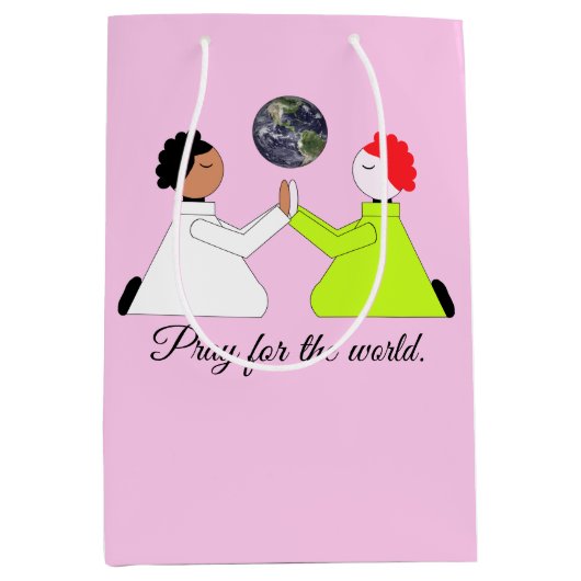 Bid voor de wereld: Lavendel Medium Cadeauzakje (Voorkant)