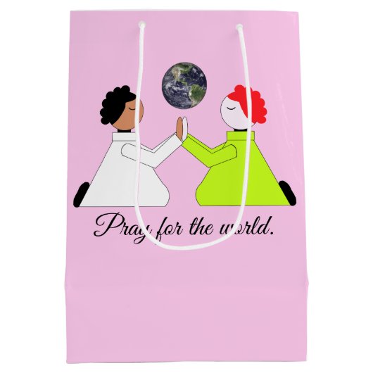 Bid voor de wereld: Lavendel Medium Cadeauzakje (Achterkant)