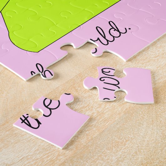 Bid voor de wereld legpuzzel (Zijkant)