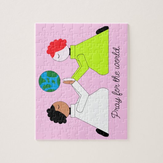 Bid voor de wereld legpuzzel (Verticaal)