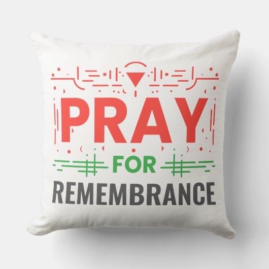 Bid voor: een collectieve herinnering kussen (Voorkant)