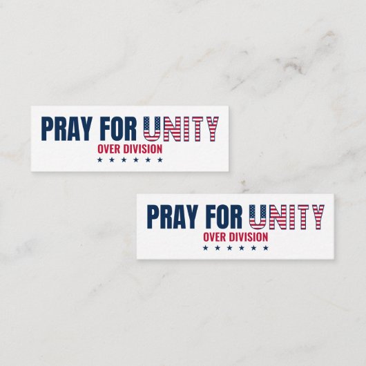 BID VOOR EENHEID OVER DIVISION MINI BLADWIJZER MINI VISITEKAARTJE (Voorkant / Achterkant)