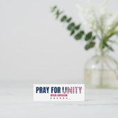 BID VOOR EENHEID OVER DIVISION MINI BLADWIJZER MINI VISITEKAARTJE (Staand voorkant)