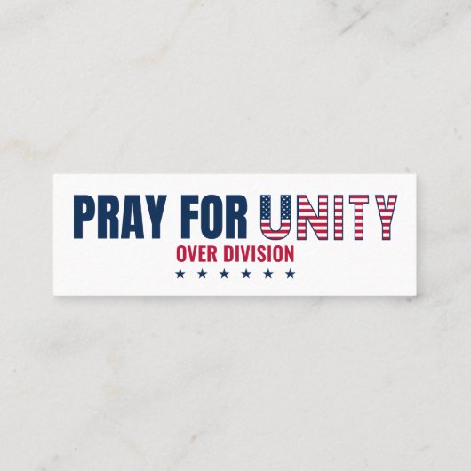 BID VOOR EENHEID OVER DIVISION MINI BLADWIJZER MINI VISITEKAARTJE (Achterkant)