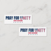 BID VOOR EENHEID OVER DIVISION MINI BLADWIJZER VISITEKAARTJE (Voorkant / Achterkant)