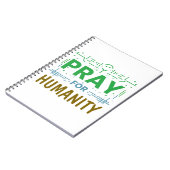 Bid voor: eer aan de mensheid notitieboek (Linkerzijde)