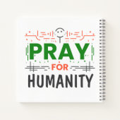 Bid voor: eer aan de mensheid notitieboek (Achterkant)