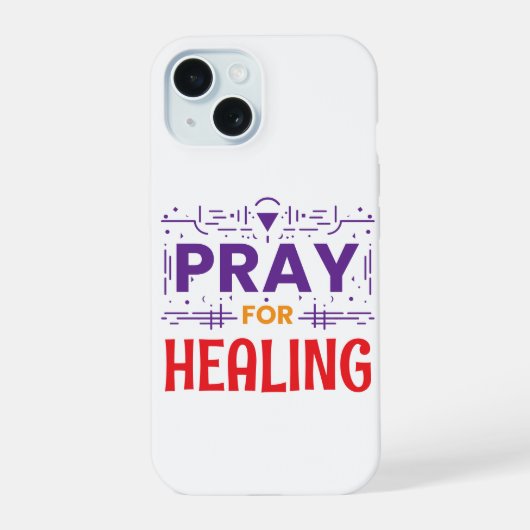 Bid Voor: Genezing Inspireren iPhone 15 Case (Achterkant)