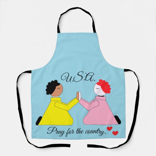 Bid voor het land & het hart: schort (Voorkant)