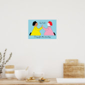 Bid voor het land poster (Keuken)