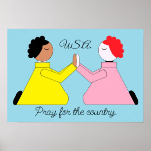 Bid voor het land poster