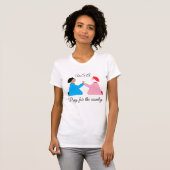 Bid voor het land: Wit T-shirt (Voorkant volledig)