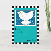 Bid voor het wenskaart van de Vrede van Jeruzalem