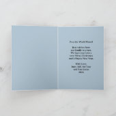 Bid voor het Wereld Vrede Wenskaart Kaart (Binnen)