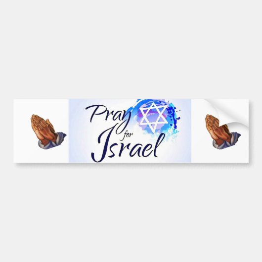 Bid-voor-Israël_ Bumpersticker (Voorkant)