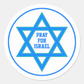 Bid voor Israel Envelope Seal Ronde Sticker (Voorkant)