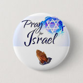 Bid-voor-Israël_ Ronde Button 5,7 Cm (Voorkant)