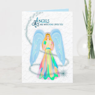 Bid voor je Angelic Angel Wenskaart Aankondiging