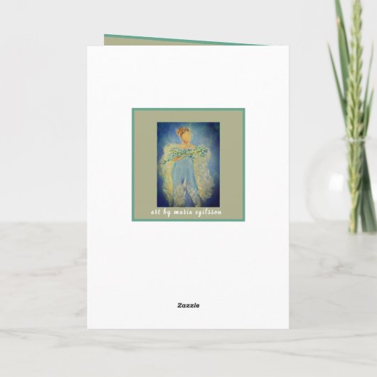 Bid voor je engel kaart (Achterkant)