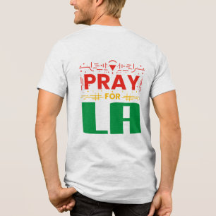 Bid voor LA · Bidden voor Sierkussen in Los Angele Tri-Blend Shirt