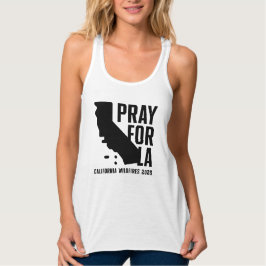 Bid voor LA California 2025 bosbranden vrouwen Tanktop