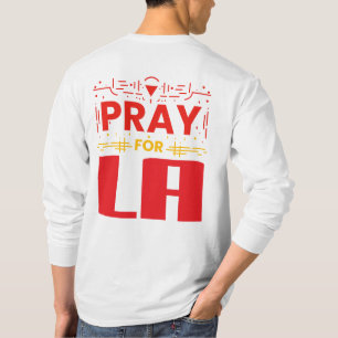 Bid voor LA • Gebed voor Los Angeles Kussenhoes T-shirt