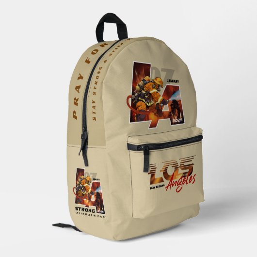 Bid voor Los Angeles ( 1 ) | Bedrukte Rugzak (Achterkant Hoek Links)